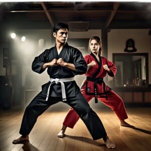 male_and_female_in_martial_art_uniforms